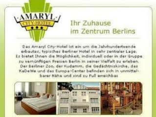 Amaryl City-Hotel am Kurf\u00FCrstendamm Berlin Exterior foto